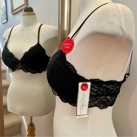 NWT Marilyn Monroe black lace bralette size XL - Picture 2 of 6